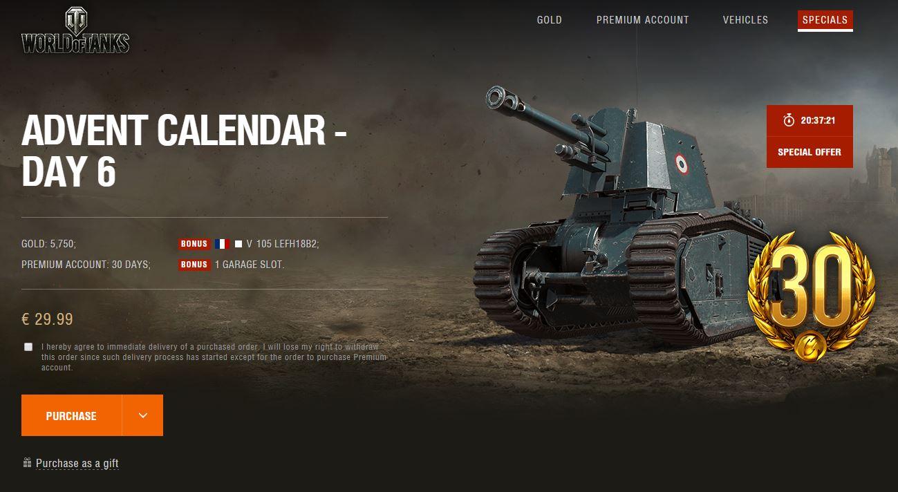 World of Tanks Advent Calendar day 6