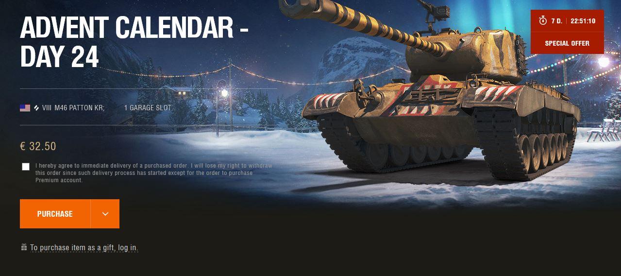 World of Tanks Advent Calendar day 24