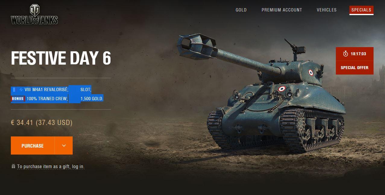 World of Tanks Advent Calendar day 6