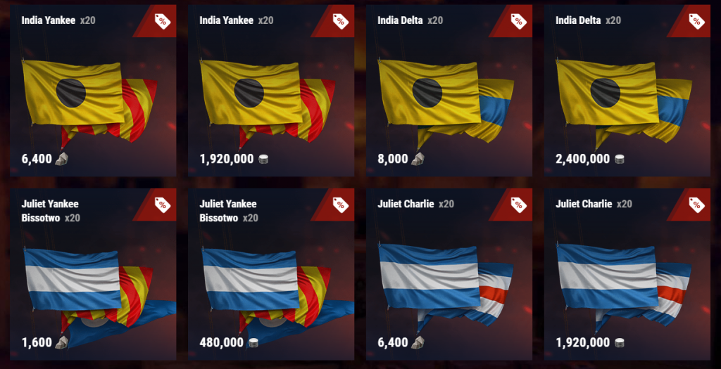 world of warships flags mod
