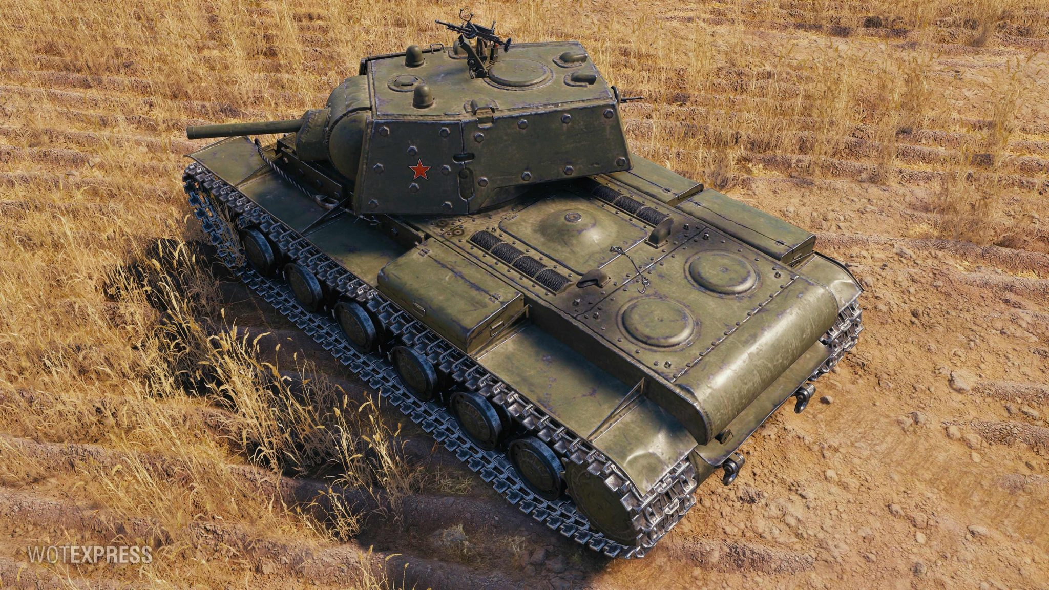 World of Tanks Supertest - KV-1 E shielded - in game screenshot - MMOWG.net