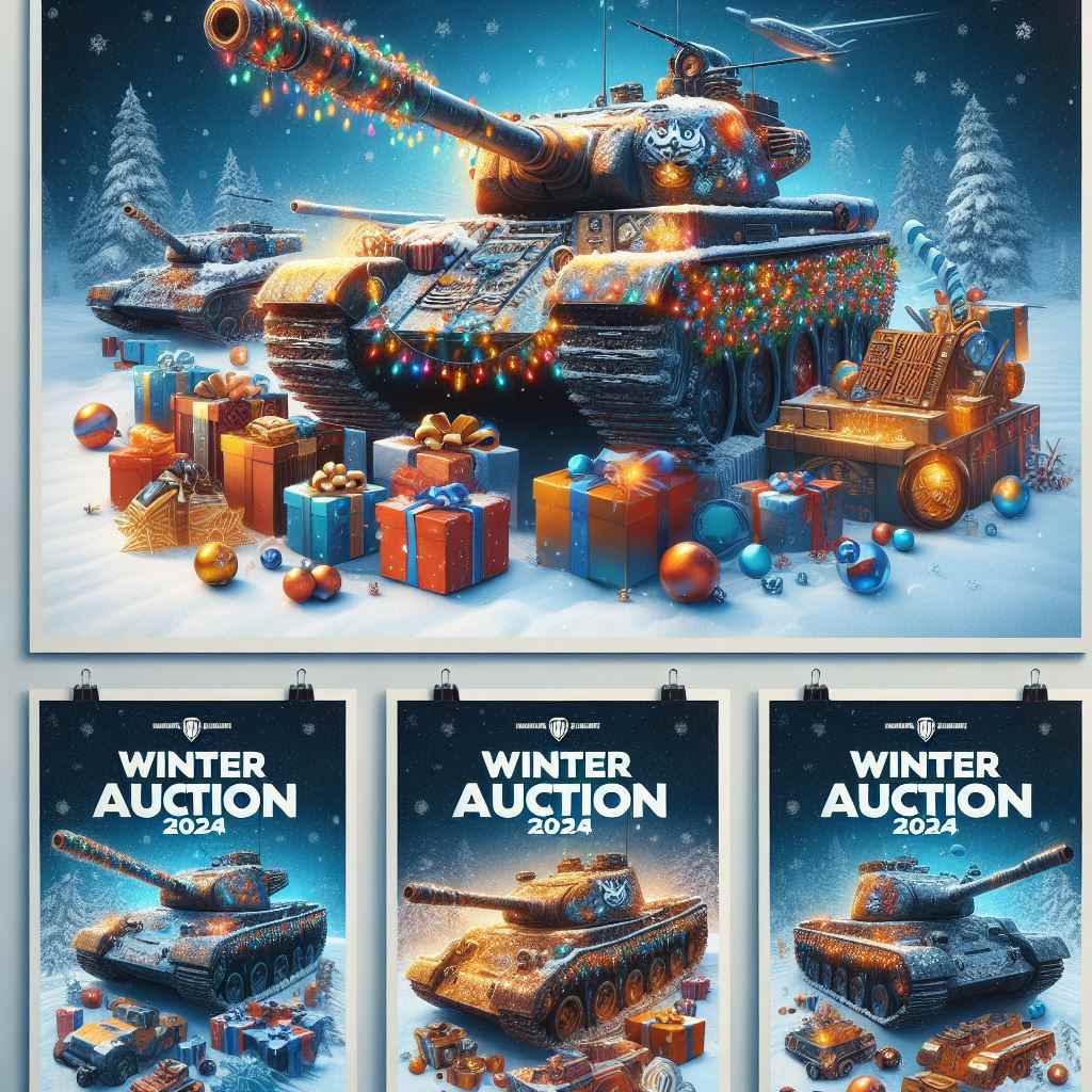 World of Tanks Winter auction 2024 All lots scheduled